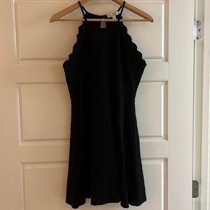 Scallop top great quality material dress